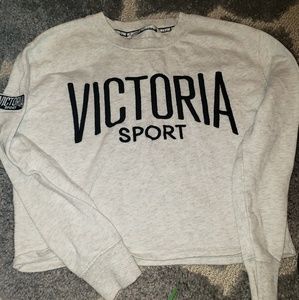 Victoria secret crop top sweater and sports bra